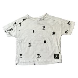 Zara Palm Tree Surf Graphic Tee Size 18-24m
